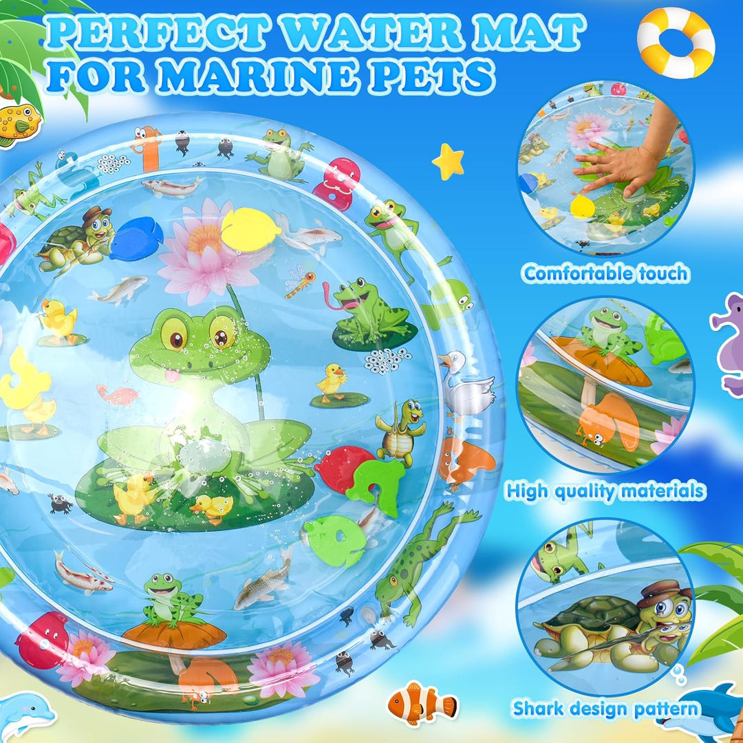 Katzen Spielmatte Wasser, Hochwertige Verdickte Sensorische Wasser Spielmatte, Aufblasbare wassersen