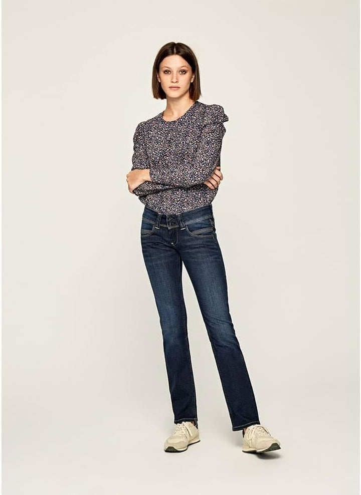 Pepe Jeans Damen Straight Leg VENUS 24W / 30L Blue (Denim-h06), 24W / 30L Blue (Denim-h06)