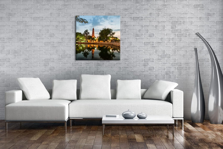 alte Buchrücken Format: 60x60 als Leinwandbild, Motiv fertig gerahmt auf Echtholzrahmen, Hochwertige