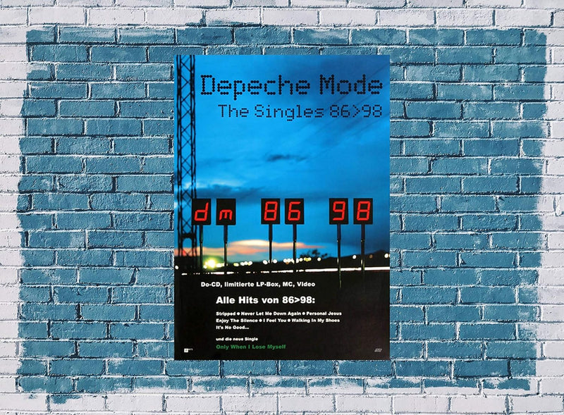 Depeche Mode - The Singles, 2002 » Konzertplakat/Premium Poster | Live Konzert Veranstaltung | DIN A