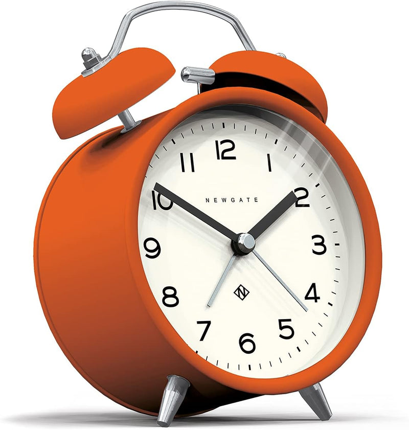 NEWGATE ® Charlie Bell Echo Alarm – Kleiner moderner Nachttischwecker – Schlafzimmerzubehör – Wecker