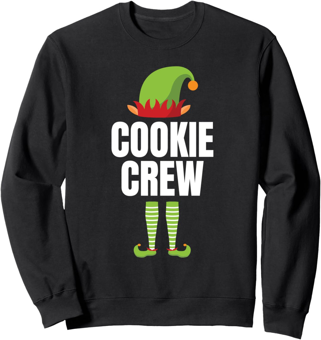 The Cookie Crew- cute Elf Christmas cookie Tee- Awesome Elf Sweatshirt