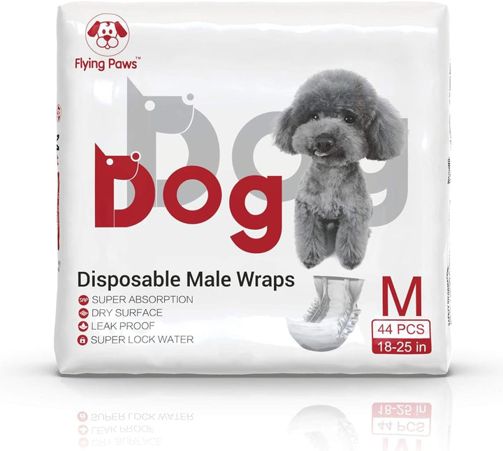 Einweg-Hundewindeln Male Wraps - Super absorbierende weiche männliche Windeln für männliche Hundemar