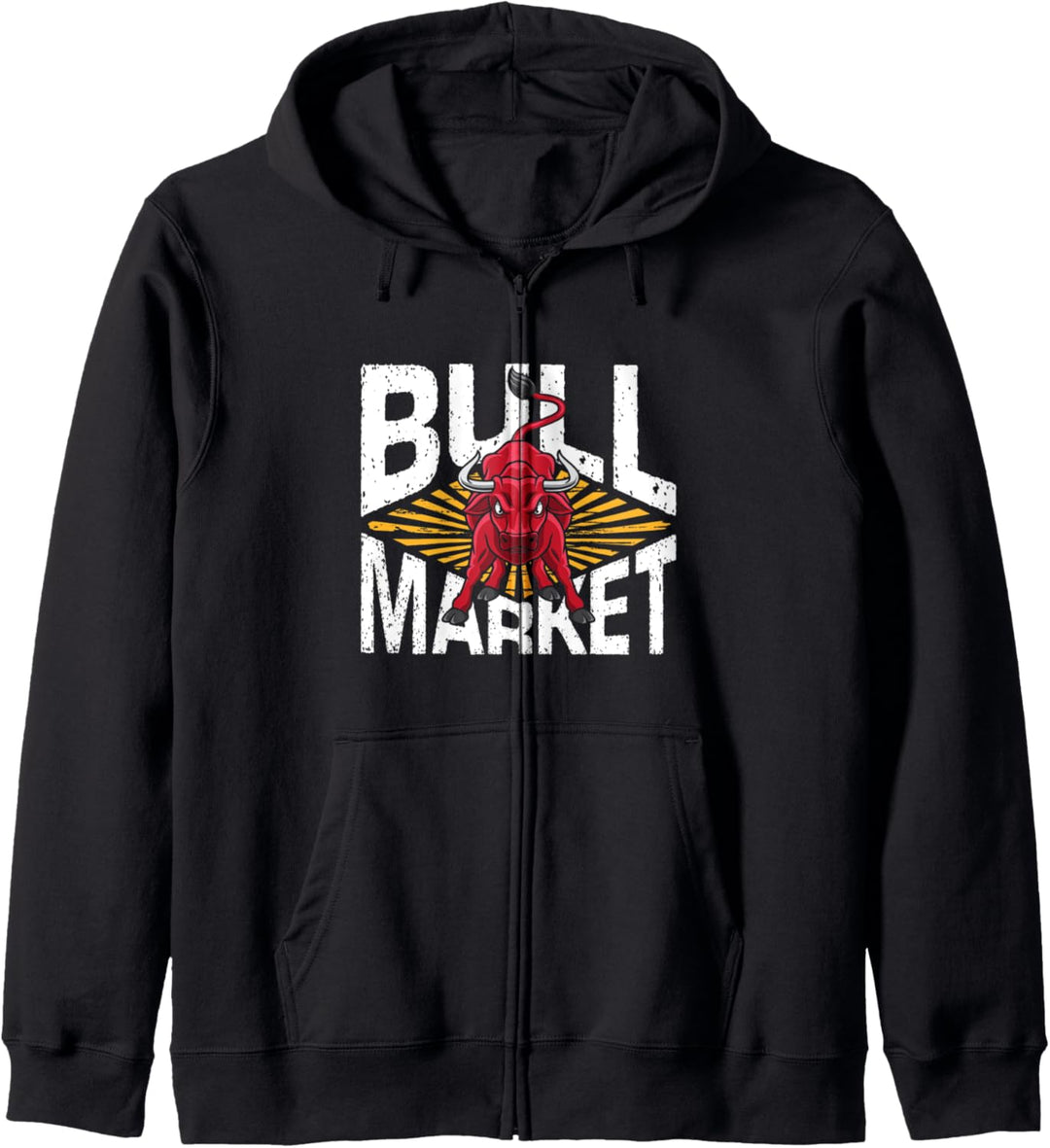 Feeling Bullish Stock Market Trader Bull Traders Trading Kapuzenjacke
