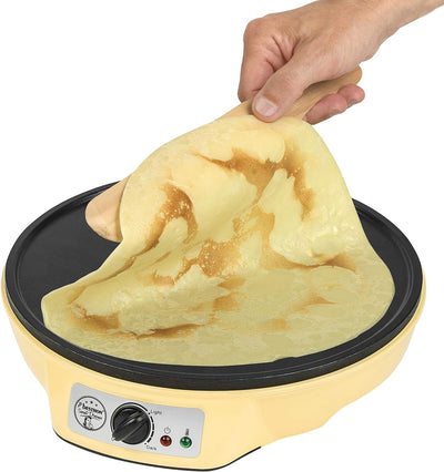 Bestron Crêpes Maker im Retro Design, für Crepes mit Ø 30 cm, inkl. Teigverteiler & Crêpes-Wender, m