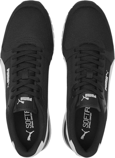 PUMA Unisex ST Runner v3 Mesh Sneaker, Black White, 40 EU