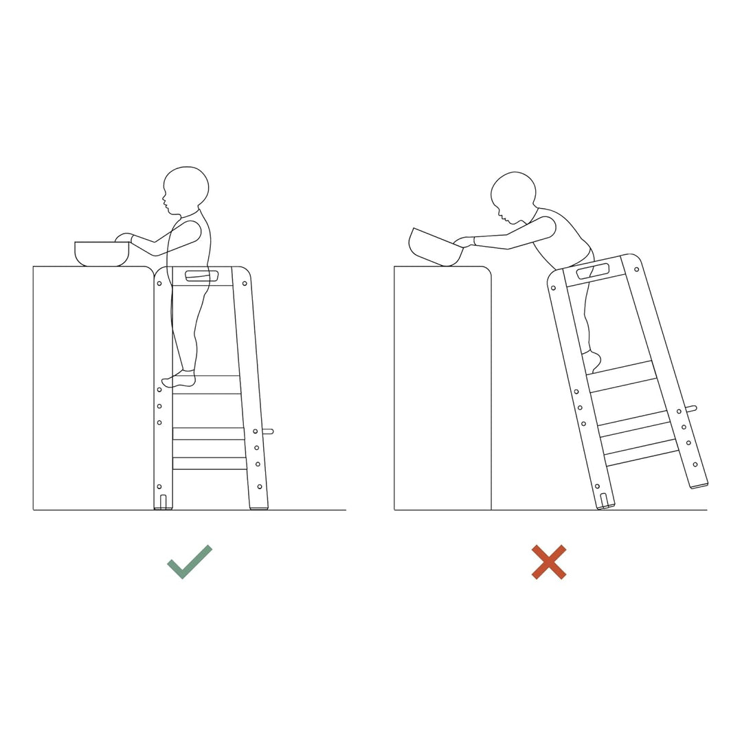 hauck Learn N Explore, Schwarz - Lernturm für KInder aus FSC® Zertifiziertes Buchenholz, Höhenverste