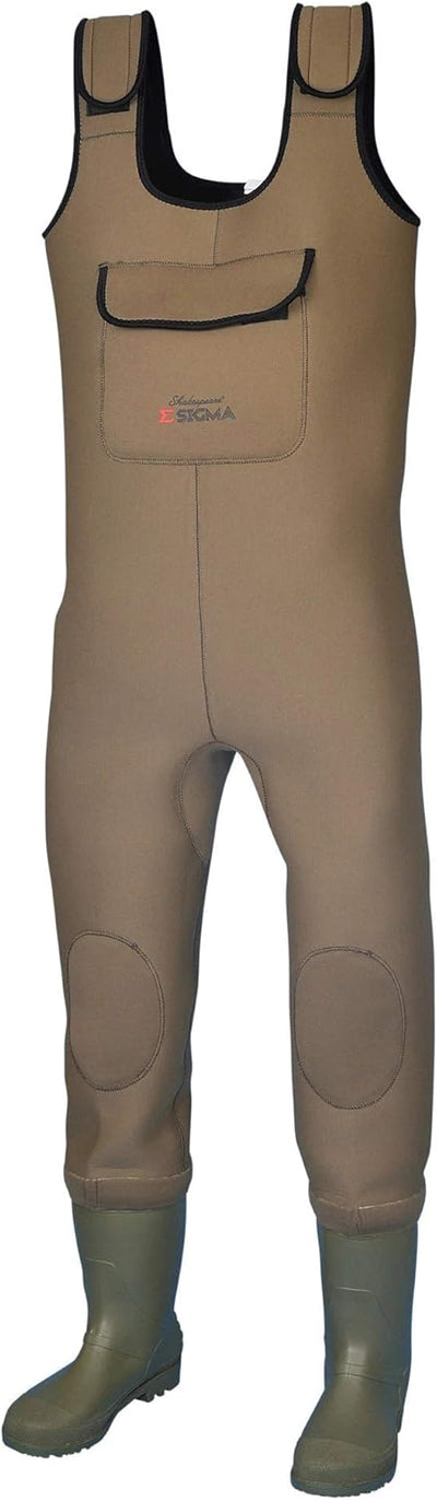 Shakespeare Sigma - wasserdichte Neopren Wathose mit Stollenstiefel für Männer und Frauen – zum Wate