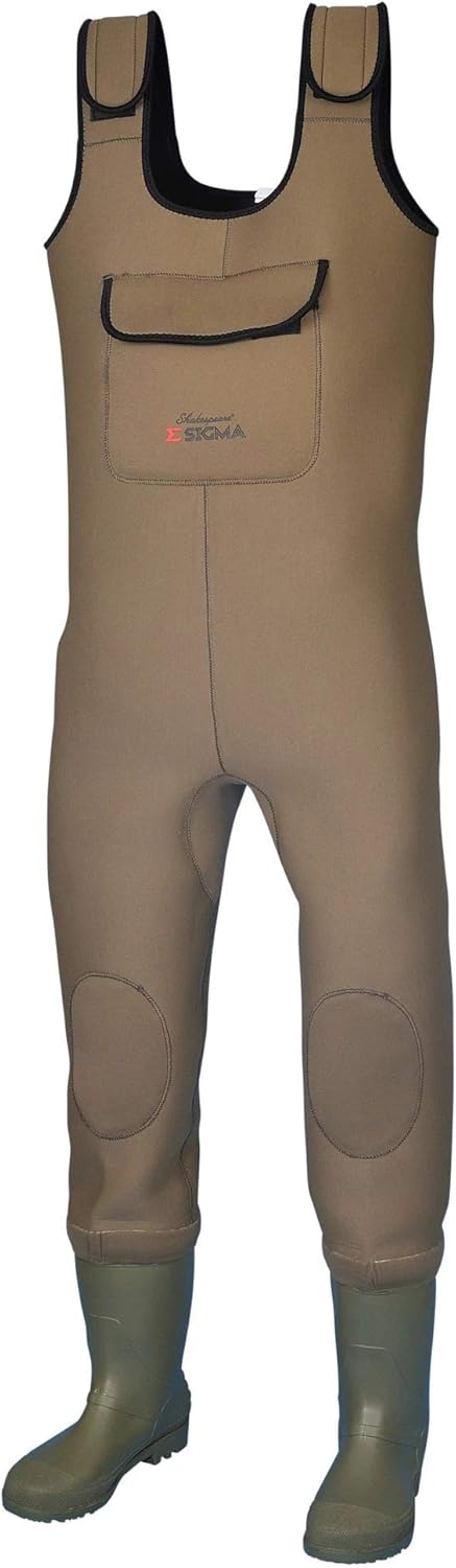 Shakespeare Sigma - wasserdichte Neopren Wathose mit Stollenstiefel für Männer und Frauen – zum Wate