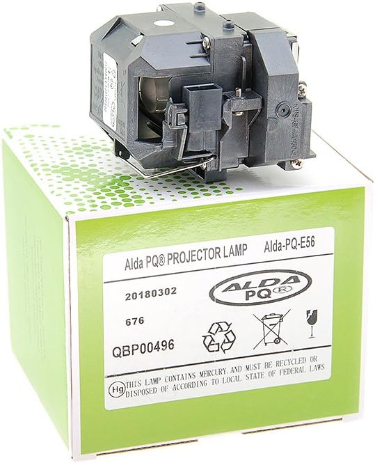 Alda PQ-Premium, Beamerlampe/Ersatzlampe für EPSON EH-DM3 Projektoren, Lampe mit Gehäuse