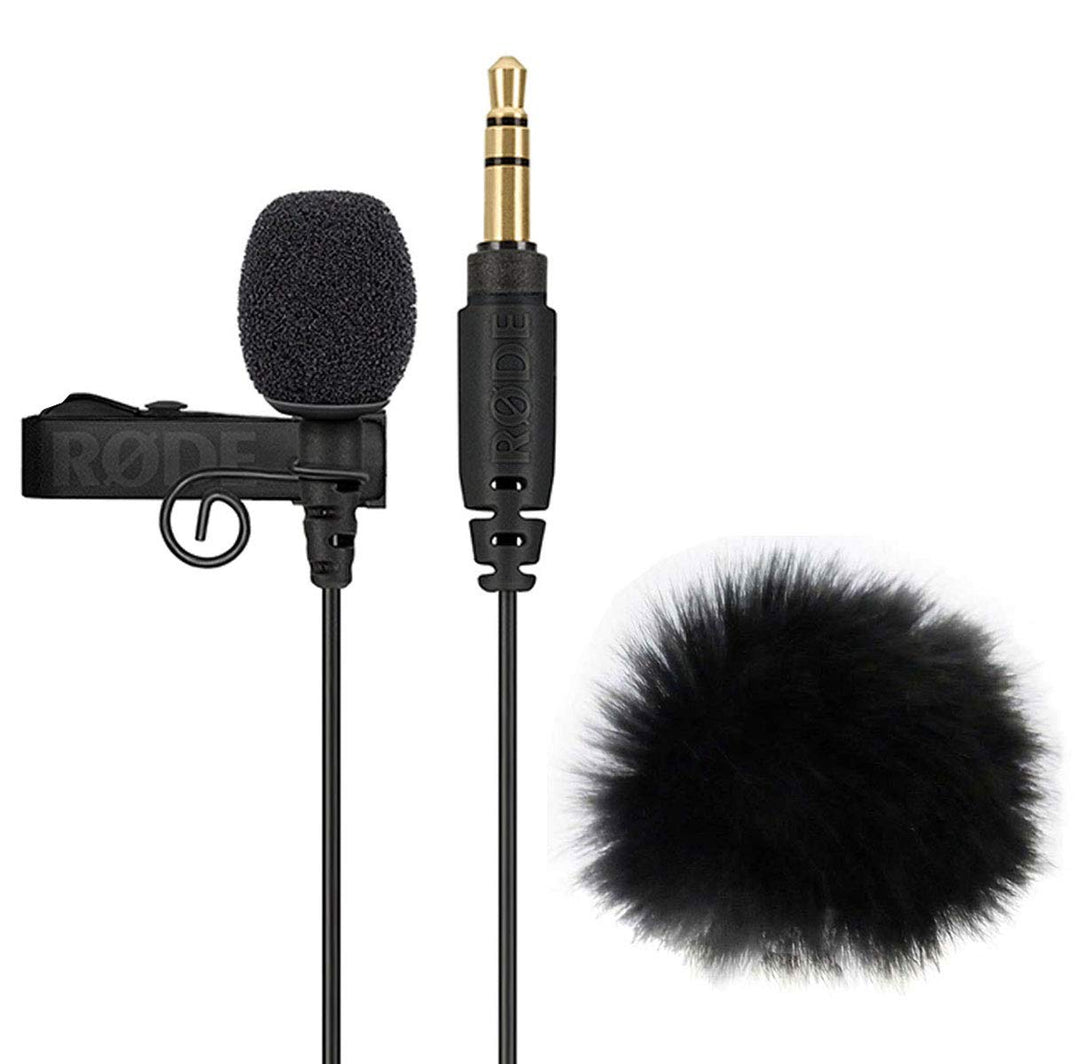 Rode Lavalier GO Ansteckmikrofon Lavaliermikrofon Clip-On Schwarz + keepdrum Fell-Windschutz WS05