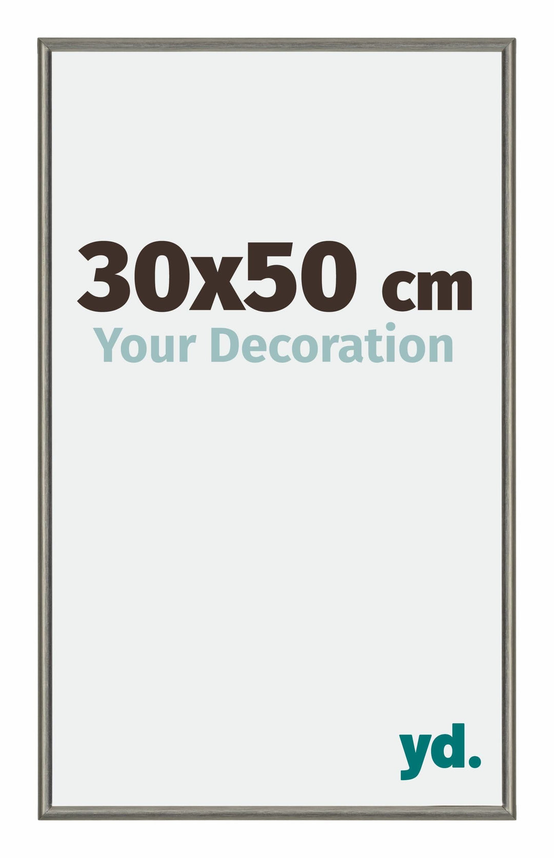 yd. Your Decoration - Bilderrahmen 30x50 cm - Bilderrahmen aus Aluminium mit Acrylglas - Antireflex