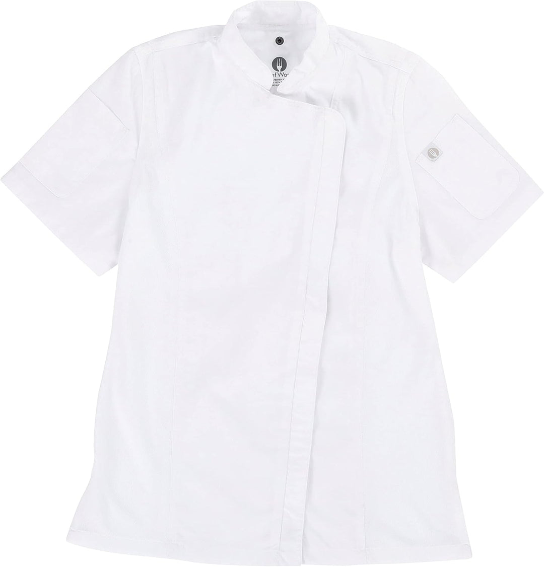 Chef Works Damen BCWSZ006WHT2XL Kochjacke, Weiss/opulenter Garten, XX-Large