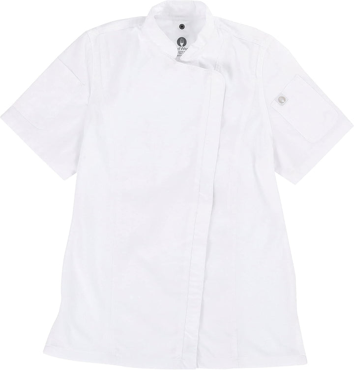 Chef Works Damen BCWSZ006WHT2XL Kochjacke, Weiss/opulenter Garten, XX-Large