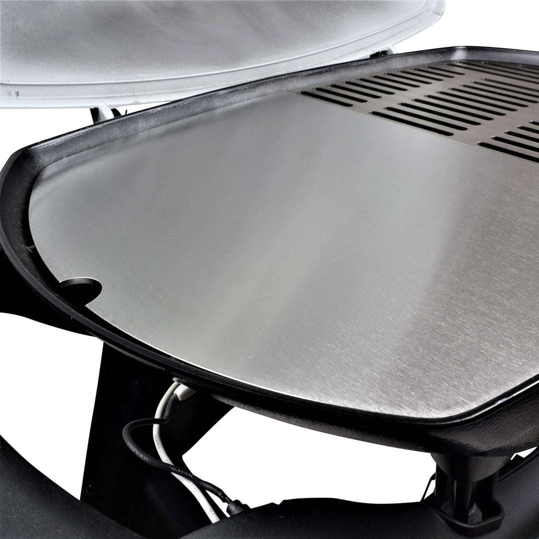 Grillrost.com Das Original Edelstahl Grillplatte | Plancha passend für Weber Q200/2000 - ersetzt ein