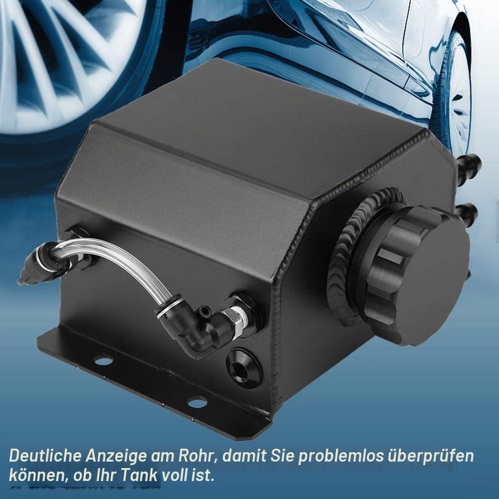 KIMISS Aluminiumlegierung Motor Universal Ölbehälter Öl Atmungsaktiv Topf Abgas Catch Filter Tank(Sw