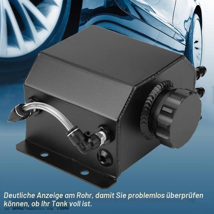 KIMISS Aluminiumlegierung Motor Universal Ölbehälter Öl Atmungsaktiv Topf Abgas Catch Filter Tank(Sw