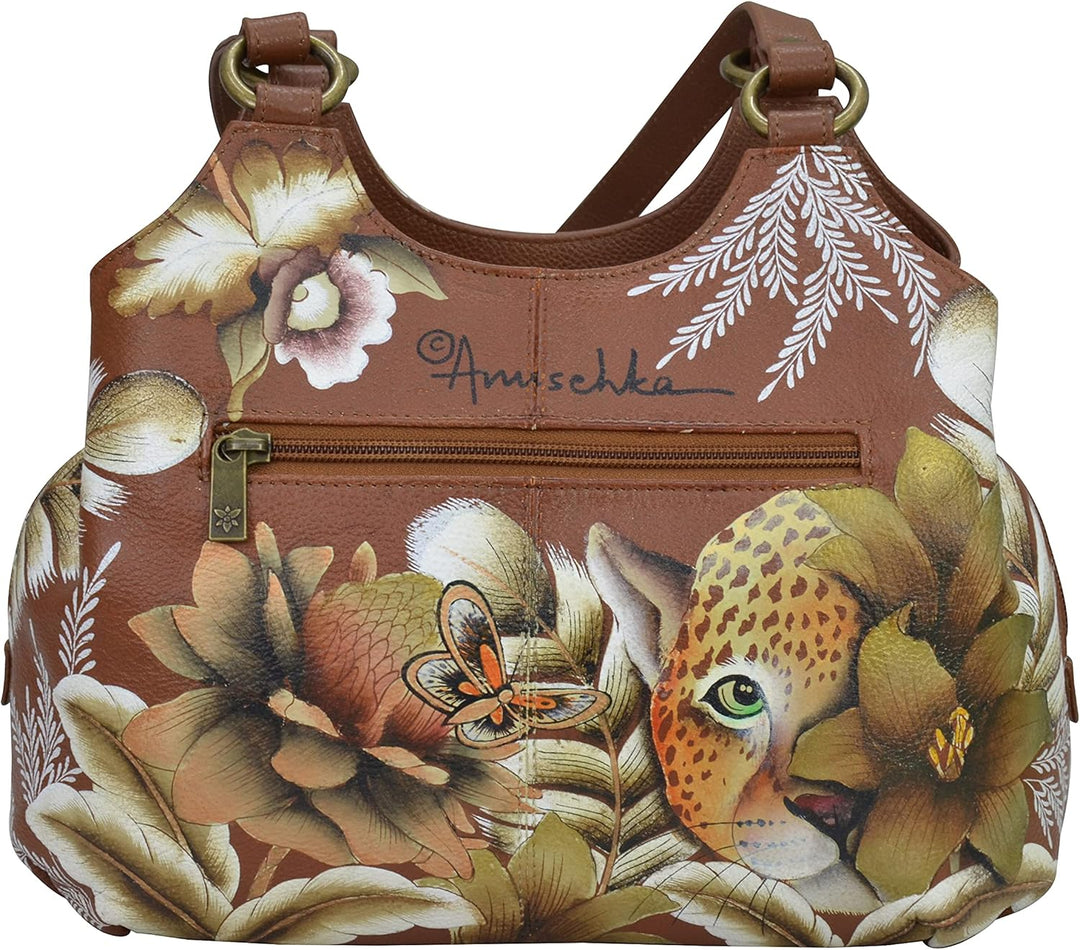 AnUSCHKA 469 DNP, Damen Umhängetasche Einheitsgrösse Cleopatra's Leopard Tan, Einheitsgrösse Cleopat