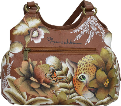 AnUSCHKA 469 DNP, Damen Umhängetasche Einheitsgrösse Cleopatra's Leopard Tan, Einheitsgrösse Cleopat