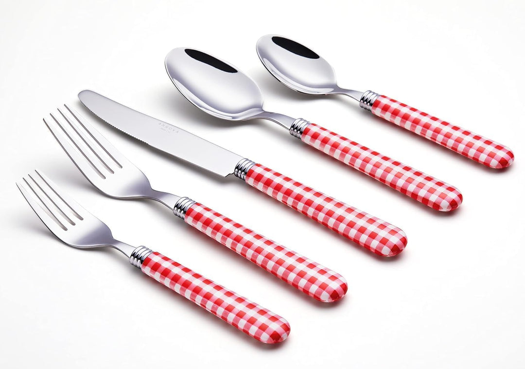 ANNOVA Besteckset, 20-teilig, Griff aus Edelstahl - 4 x Tafelmesser; 4 x Tafelgabeln; 4 x Salatgabel