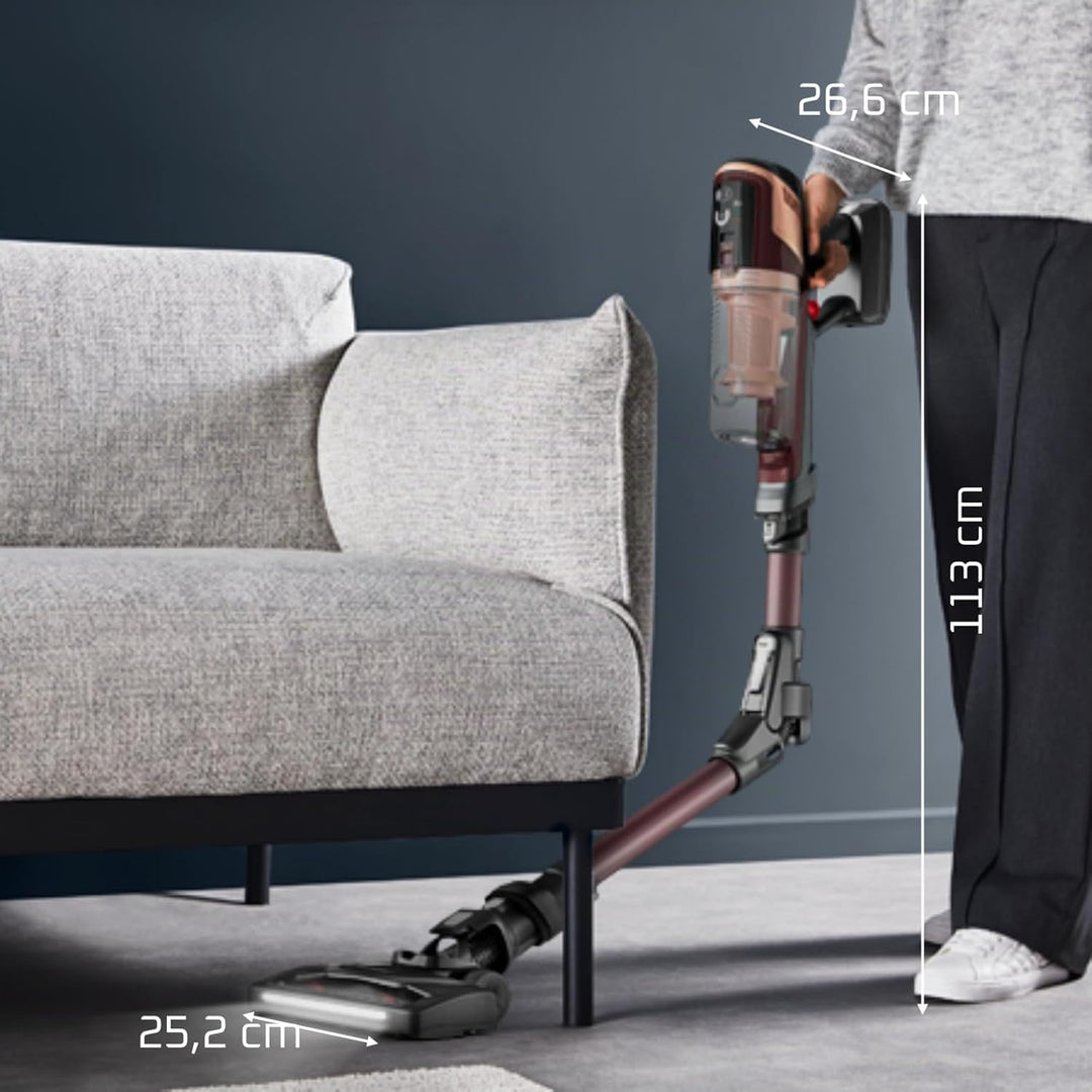 Rowenta X-Pert 6.80 Flex kabelloser Akku-Stabstaubsauger, leistungsstarke 100 AW, Lange Laufzeit bis