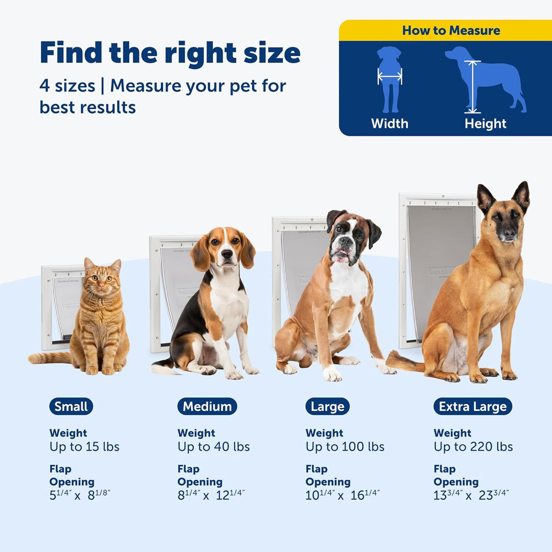 PetSafe Kunststoff Haustier Tür - Für Hunde und Katzen - Grösse S - Entwickelt für Haustiere bis zu