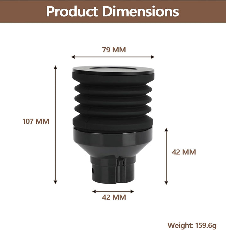 T TAKONE Kaffeemühle Einzeldosis-Trichter (single dose) für Eureka Mignon, 2-in-1 Zubehör mit Deckel