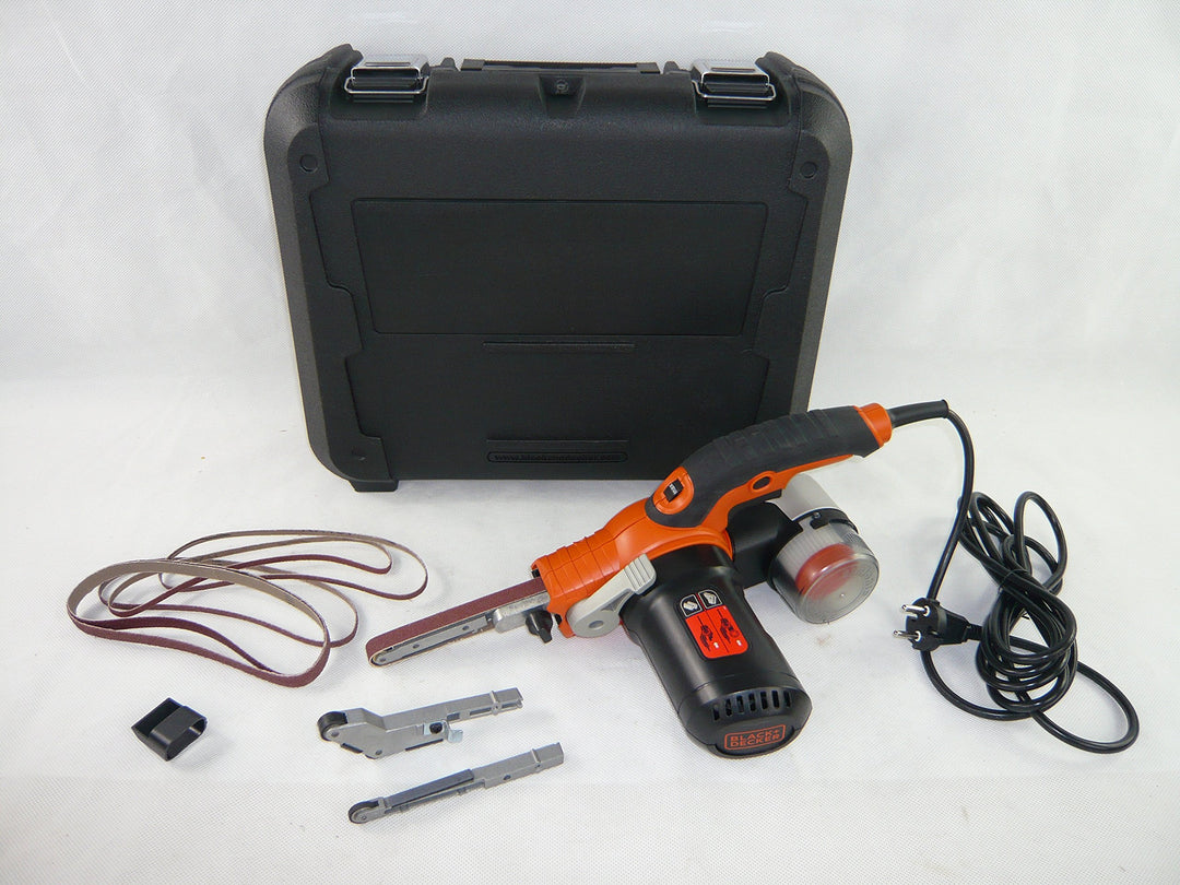 Black & Decker KA902EK Powerfile Bandschleifmaschine,12 Zubehörteile