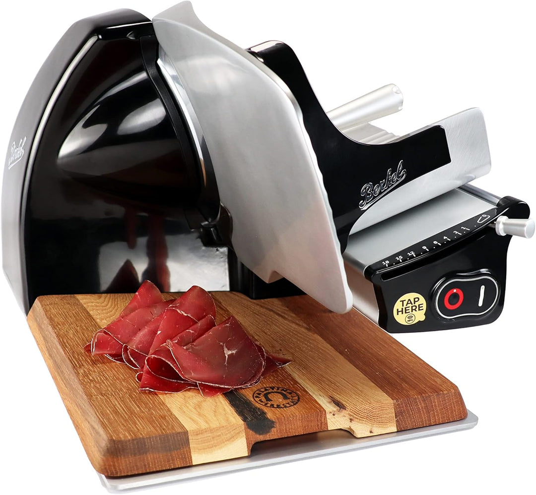 Berkel Aufschnittmaschine Home Line 200 Plus in schwarz mit passender Abdeckhaube von Berkel - Küche