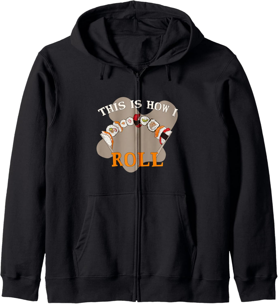 So rolle ich! Lustiges Sushi Koch Geschenk Kapuzenjacke