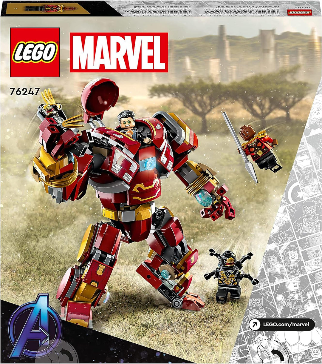 LEGO 76247 Marvel Hulkbuster: Der Kampf von Wakanda, Avengers Infinty War Spielzeug mit Bruce Banner