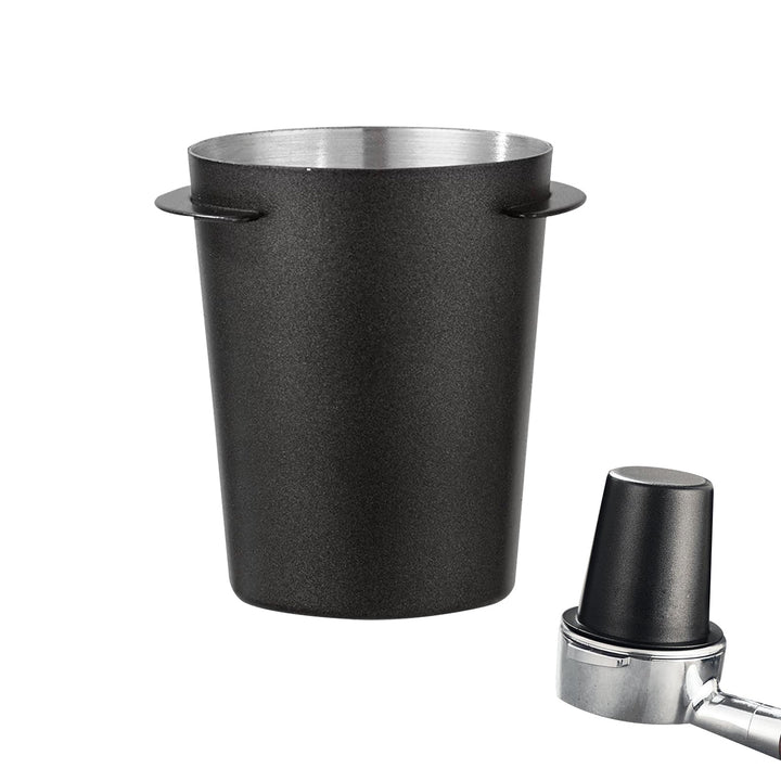58mm Dosierbecher, Barista Zubehör Coffee Dosing Cup Edelstahl, Schwarz Siebträger Zubehör Kaffee Do