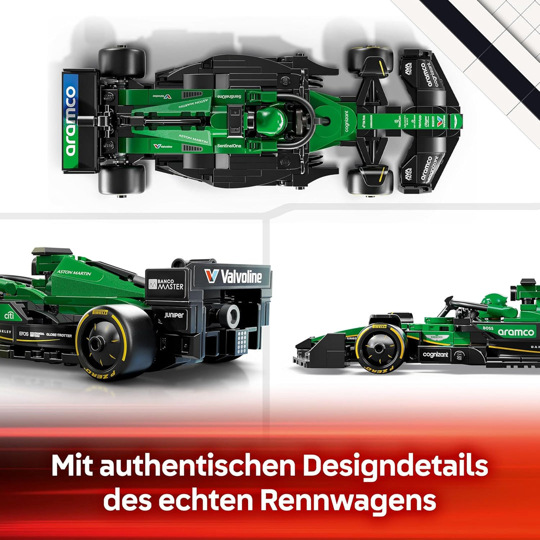LEGO Speed Champions Aston Martin Aramco F1 AMR24 Rennauto - Spielzeug mit Formel 1 Minifigur zum Sa