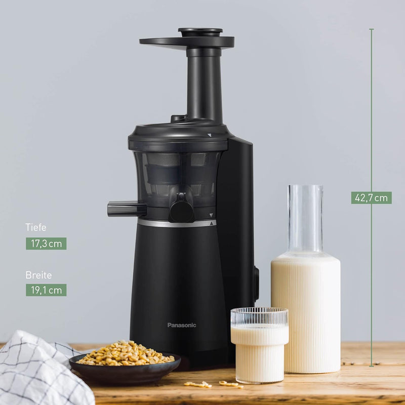 Panasonic Slow Juicer MJ-L501KXE Entsafter (Entsafter für Obst/Gemüse, Saftpresse, Sorbet Herstellun