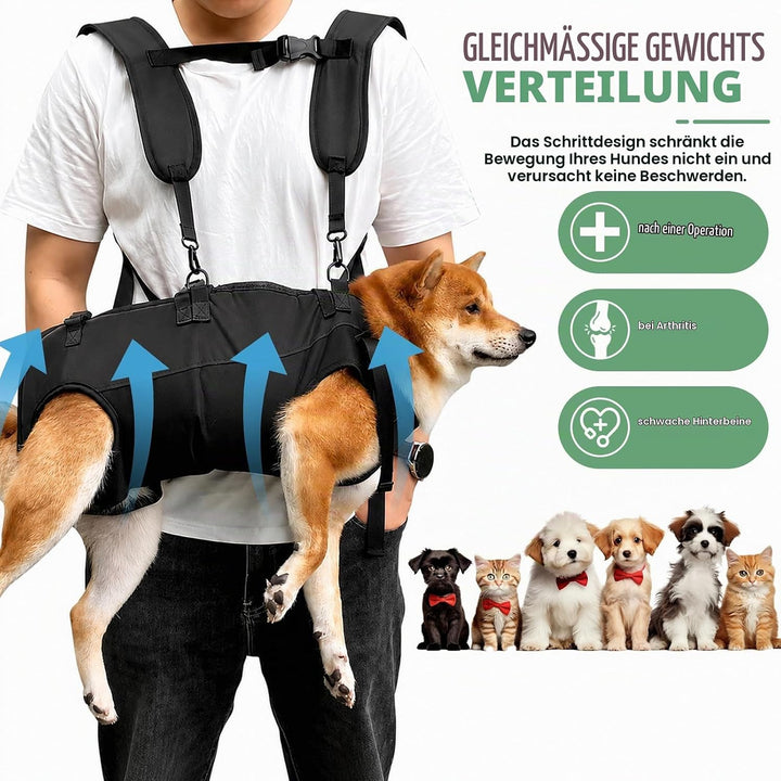 Tragehilfe Hund bis 13,5kg, Hunde Tragehilfe