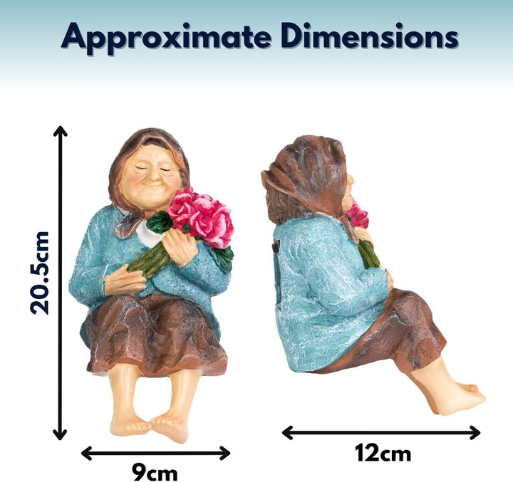Marco Paul Grossmutter Grosseltern Statue Oma Figur Harz Ornament Dekorative Skulpturen Andenken Hau