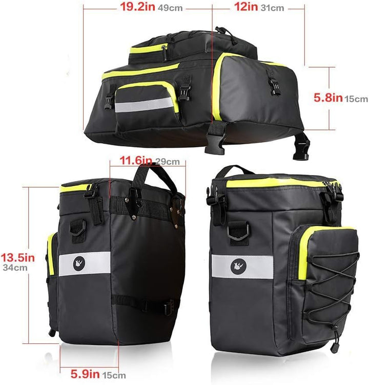 Rhinowalk Fahrradtasche Fahrrad Gepäckträgertasche Set, für Fahrrad Cargo Rack Satteltasche Schulter