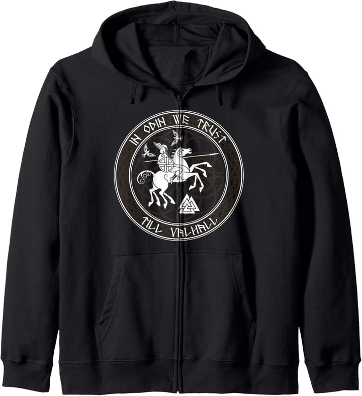 In Odin We Trust In Odin Vertrauen Wir Bis Valhall Kapuzenjacke