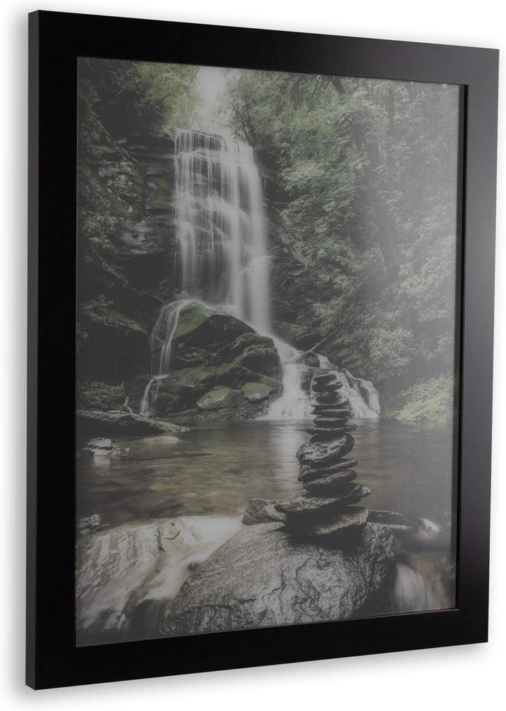 Monzetta Deluxe Bilderrahmen Posterrahmen 35x94 cm Schwarz matt cm Schritt Formatwahl 94x35 cm RW we