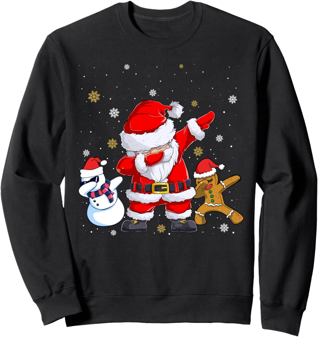 Dabbing Weihnachtsmann Santa Weihnachten Christmas Xmas Sweatshirt