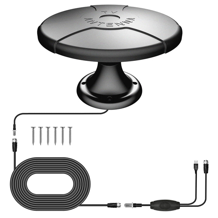Aussenfernsehantenne,Wohnmobil-TV-Antenne, Aussenantenne 360° omnidirektionale, Kostenlose lokale Se