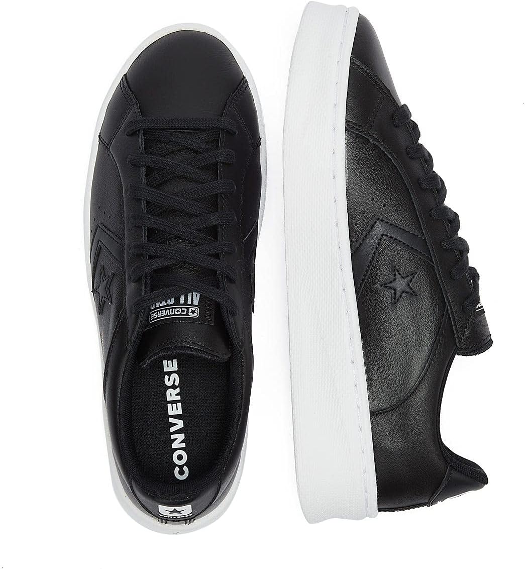 Converse Pro Leather Lift Women Black/White Trainers 36 EU Black White, 36 EU Black White