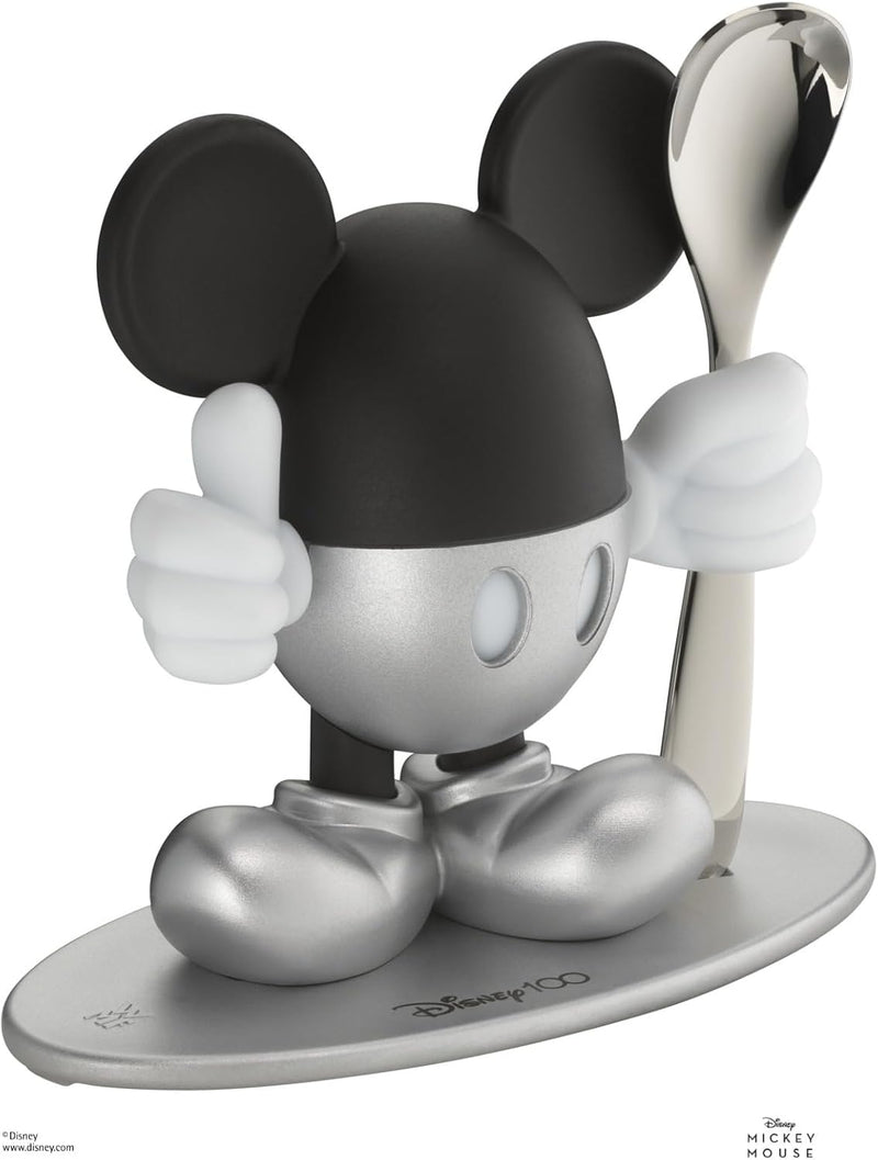 WMF Eierbecher mit Löffel Disney Mickey Mouse, Eierbecher lustig für Kinder, Kunststoff, Eierbecher