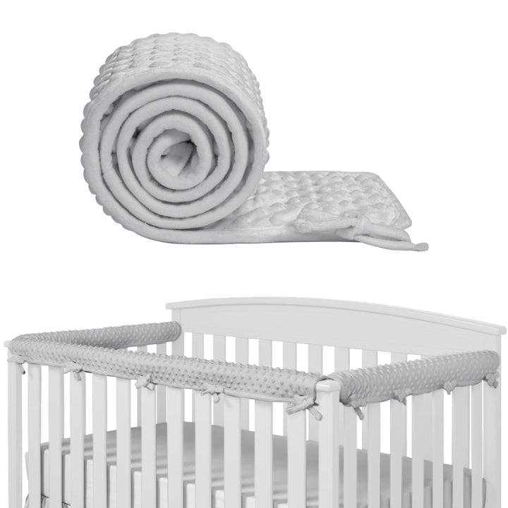 IULONEE Set di 3 protezioni per corrimano per lettino per Bambini, 128 x 18 cm/68 x 18 cm, protezion