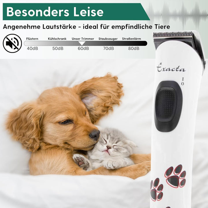 Agrarzone Edition Aesculap Exacta Hundeschermaschine weiss - Inklusive Ersatz Scherkopf - Pfotentrim