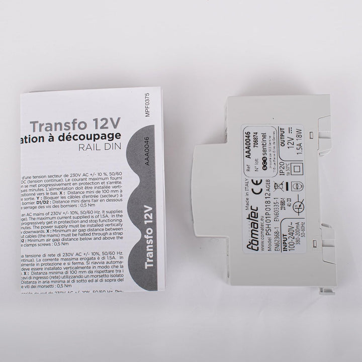 SCS Sentinel, AAA0046, Netztransformator 12V, Schaltnetzteil DIN-RAIL, Netzteil, Ideal für den Betri