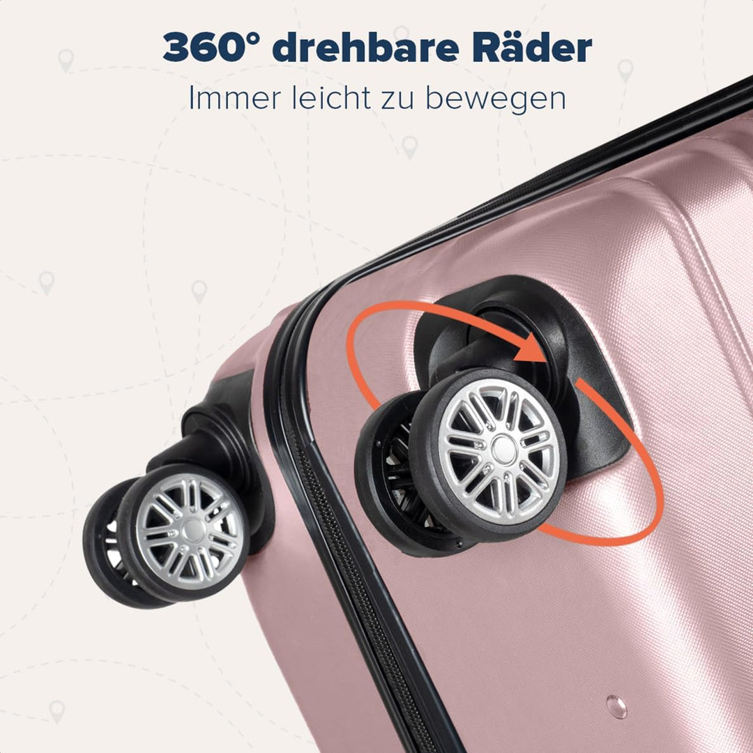 TRVLMORE Koffer & Trolleys - Handgepäck Koffer - Reisekoffer Mit Rollen - Handgepäck Trolley 55x40x2