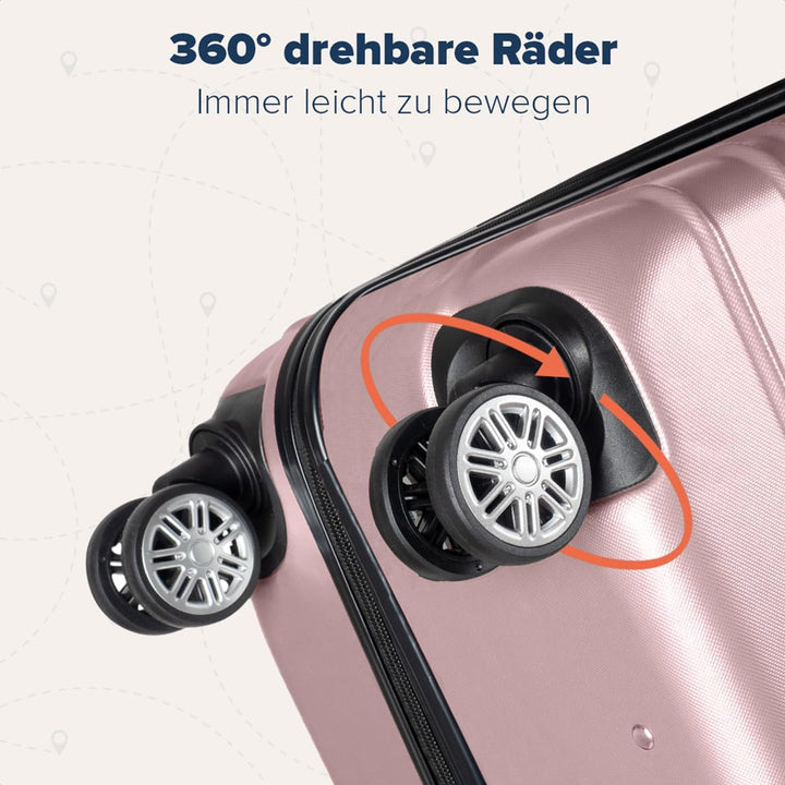 TRVLMORE Koffer & Trolleys - Handgepäck Koffer - Reisekoffer Mit Rollen - Handgepäck Trolley 55x40x2