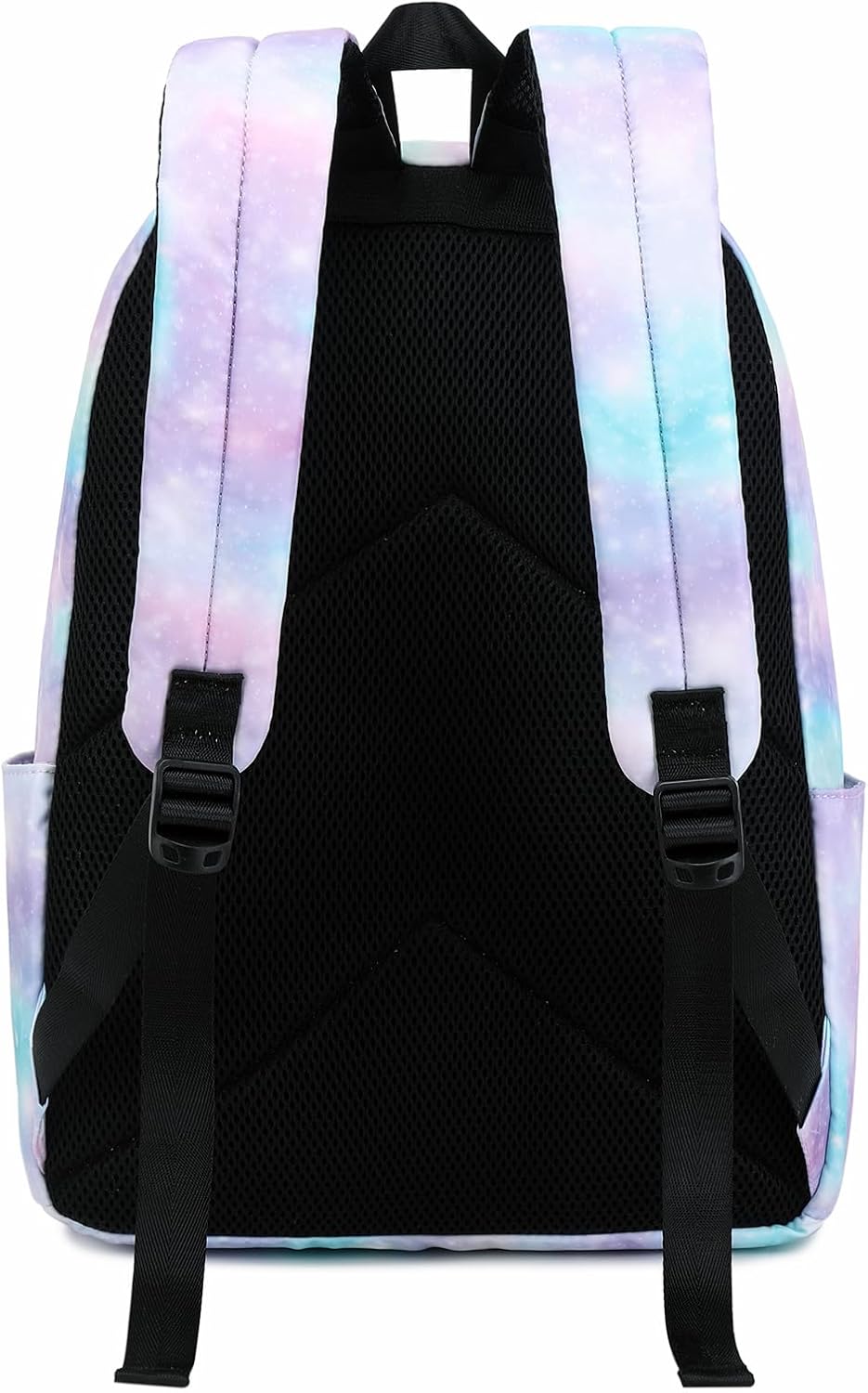 Lohol Leichter Schulrucksack für Mädchen, Kinder-Schulranzen-Rucksack mit Galaxie Aufdruck (Lila&amp;Bla