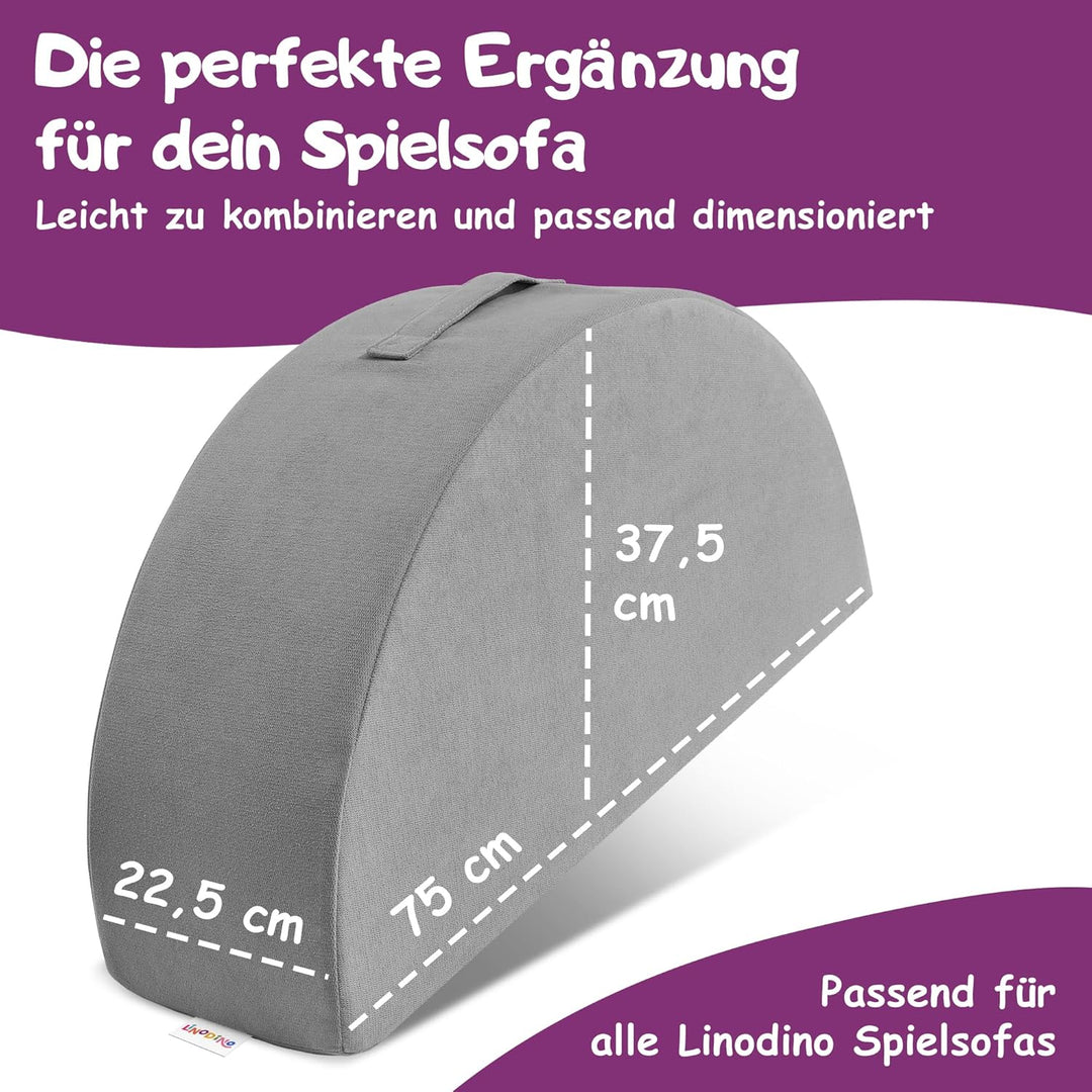 Linodino® Halbmond Wippe – Spielsofa Add-on aus Schaumstoff | Bauteil & Erweiterung zum Wippen, Bala